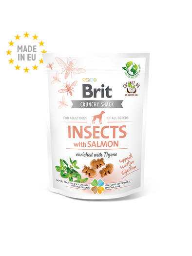 Brit Care Crunchy Cracker Insects with Salmon enriched with Thyme